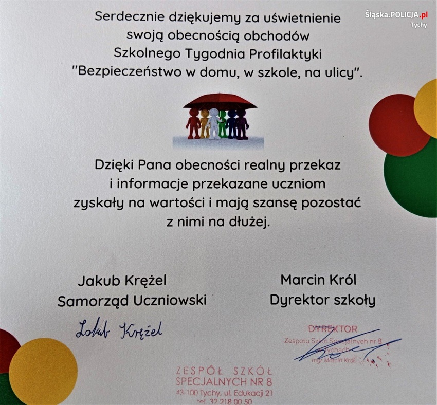 O bezpieczeństwie w domu, w szkole, na ulicy. Szkolny Tydzień Profilaktyki w ZSS nr 8