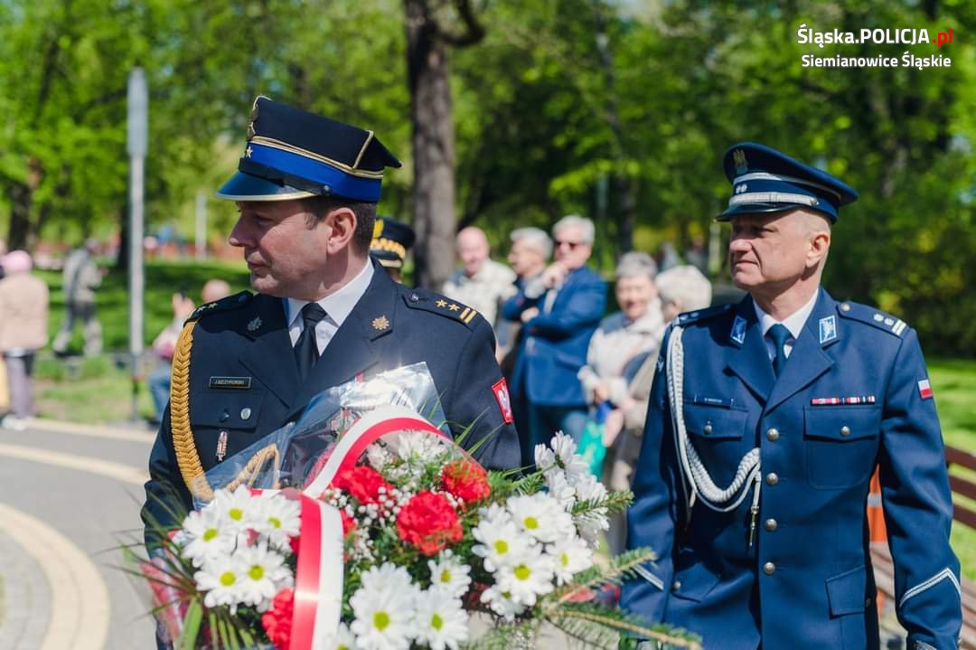 Siemianowicki komendant wziął udział w obchodach Dnia Św. Floriana