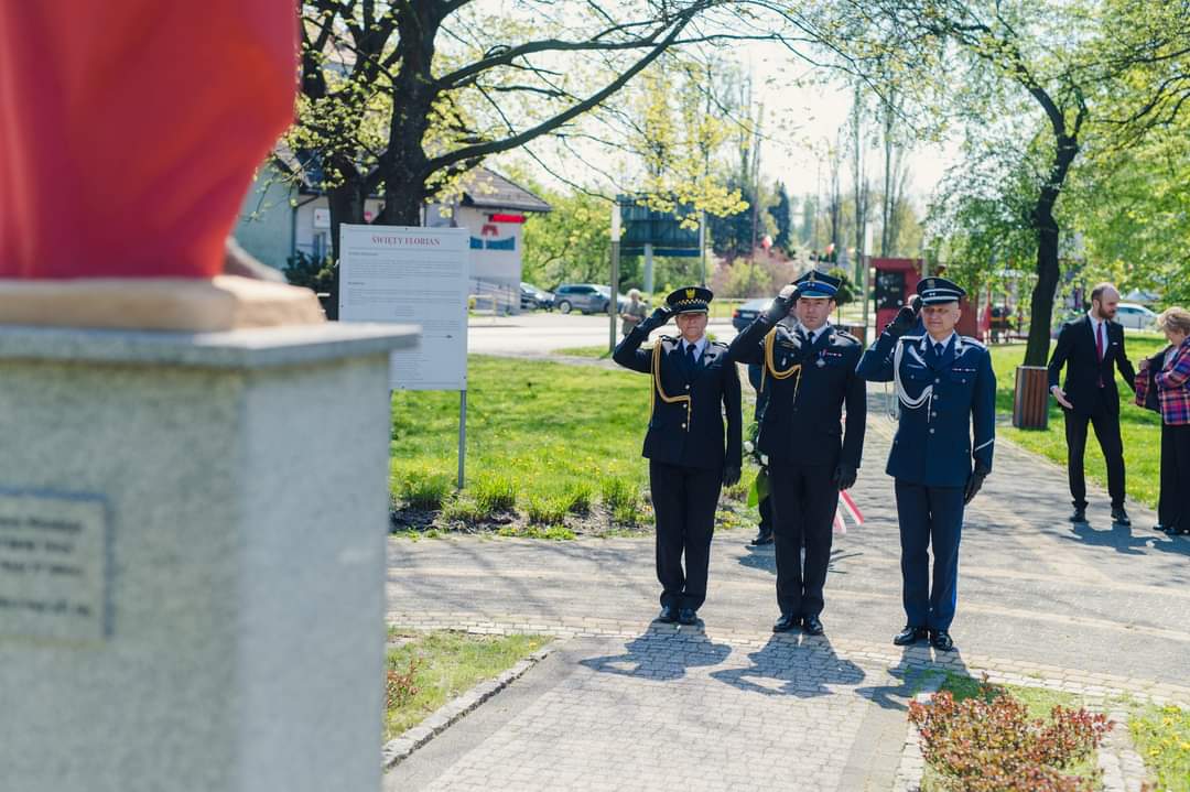 Siemianowicki komendant wziął udział w obchodach Dnia Św. Floriana