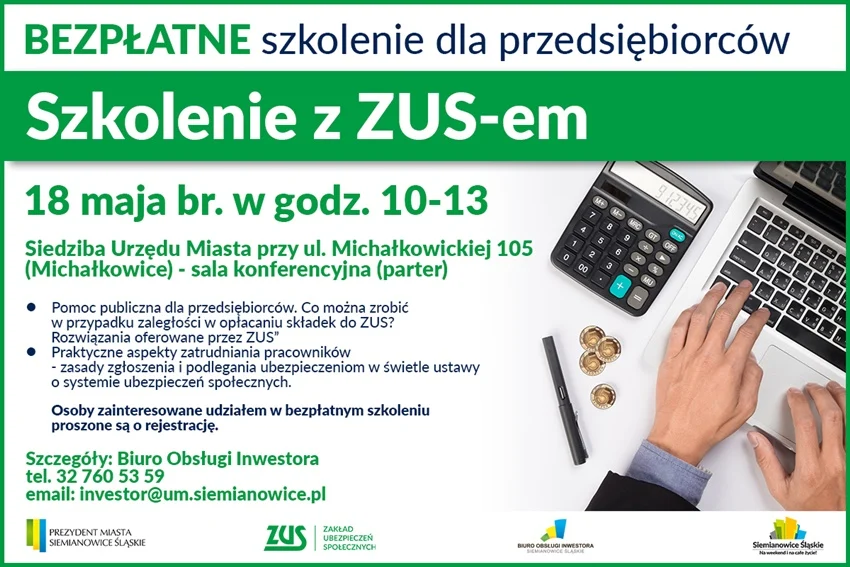 Szkolenie z ZUS-em w Siemianowicach Śląskich