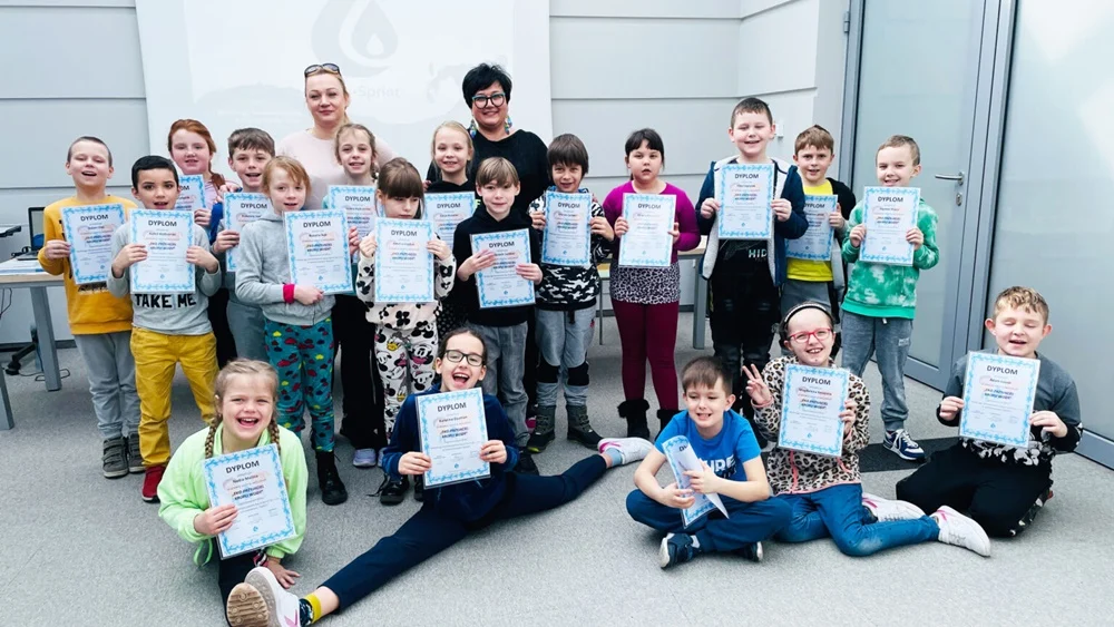 "Eko-przyjaciel kropli wody" projekt edukacyjny Aqua-Sprint w Siemianowicach Śląskich