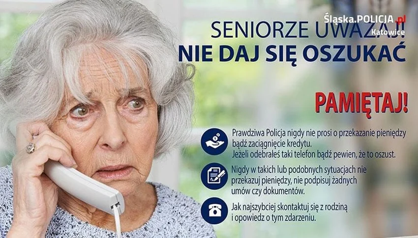 Piekarska policja ostrzega: Seniorze, nie daj się oszukać!