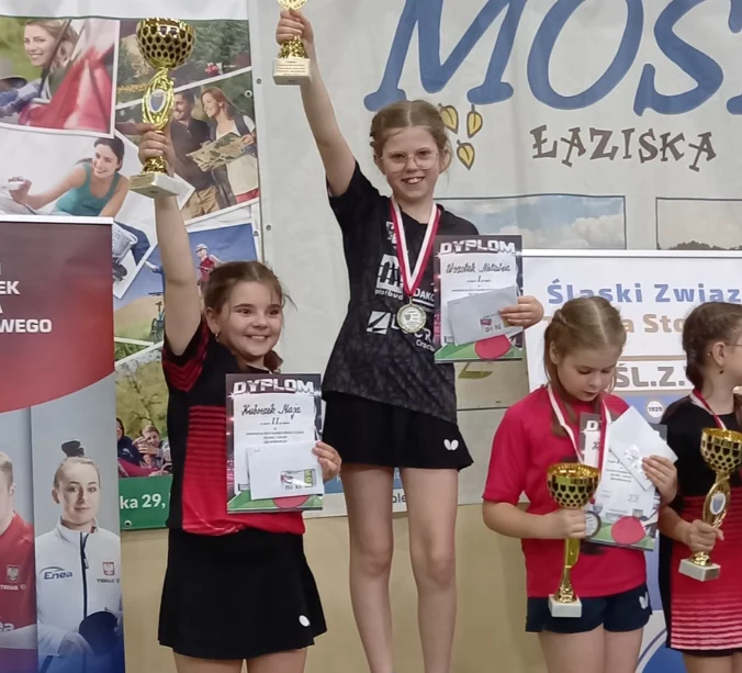 Mistrzostwa Śląska Żaczek w tenisie stołowym. Mysłowiczanka pokazała klasę