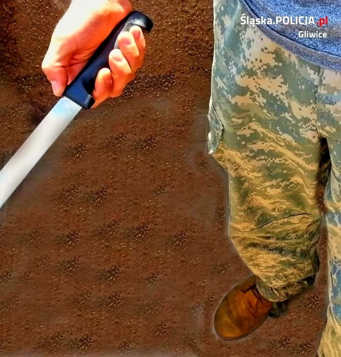 Policjant na wolnym zatrzymał 17-letniego sprawcę rozboju. Groźby nożem w Gliwicach!