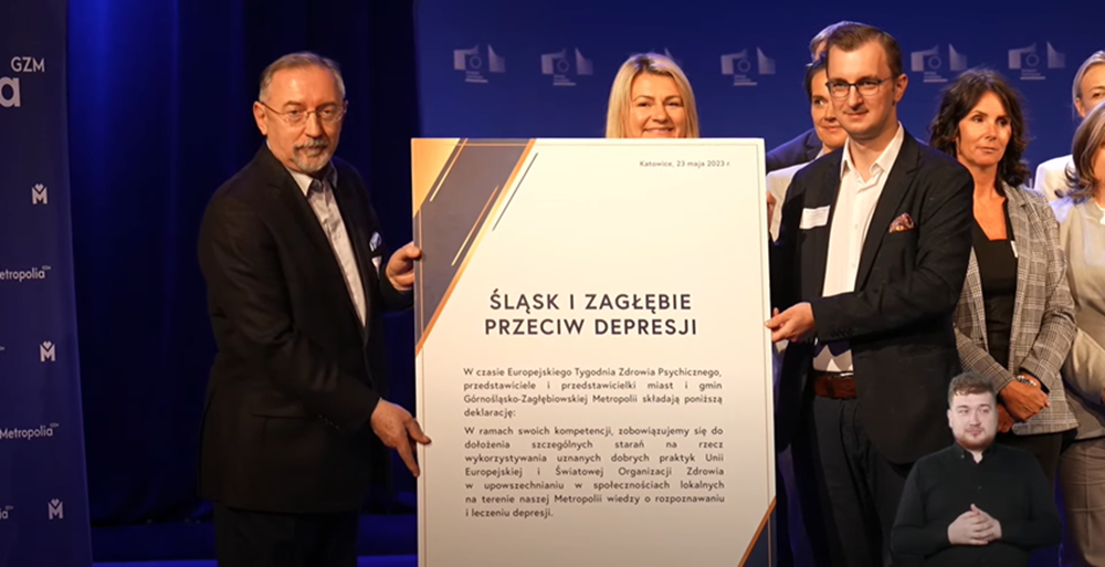 Gliwice przeciw depresji. Podpisano wspólną deklarację miast i gmin