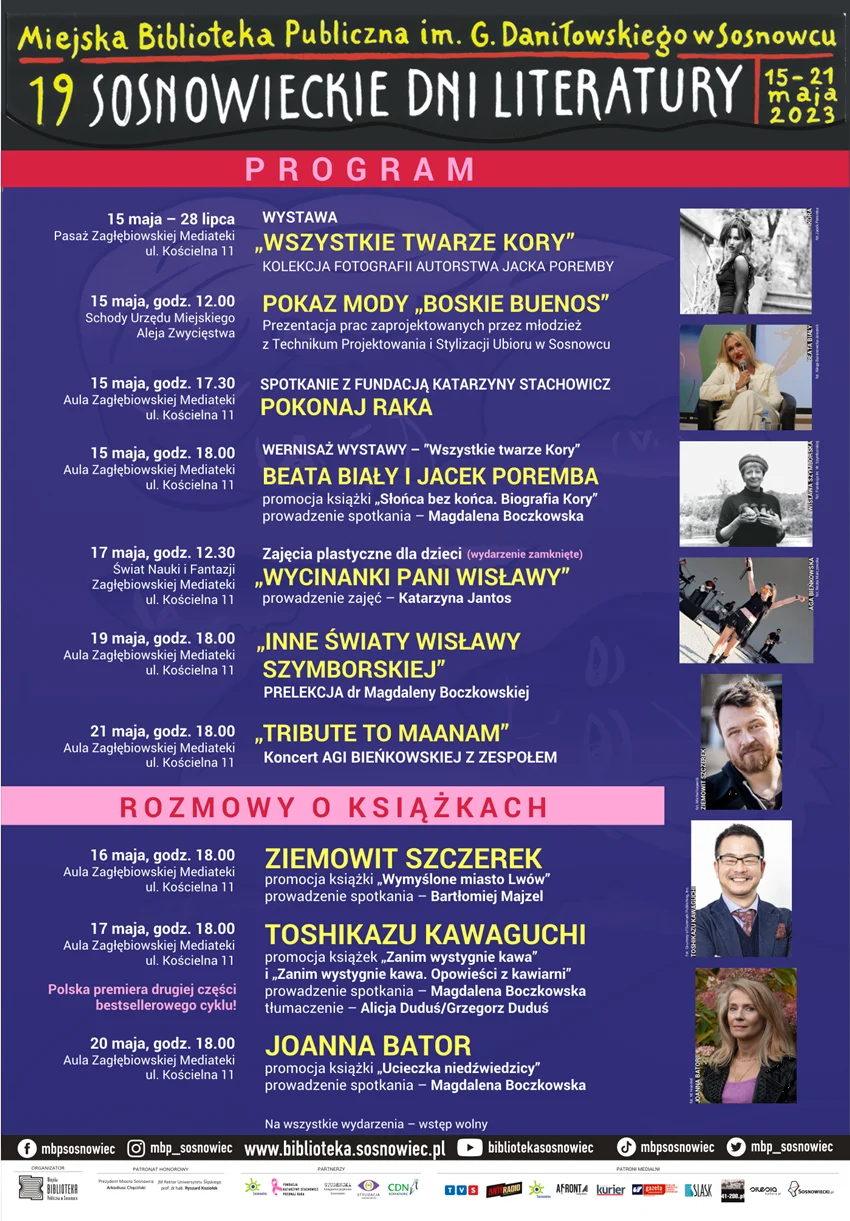 19. Sosnowieckie Dni Literatury. Poznaj program!