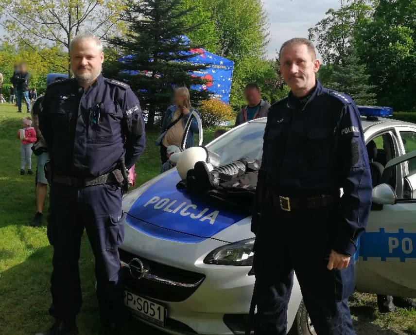 Dzielnicowi z Sosnowca pojawili się na festynie w Przedszkolu Miejskim nr 54!