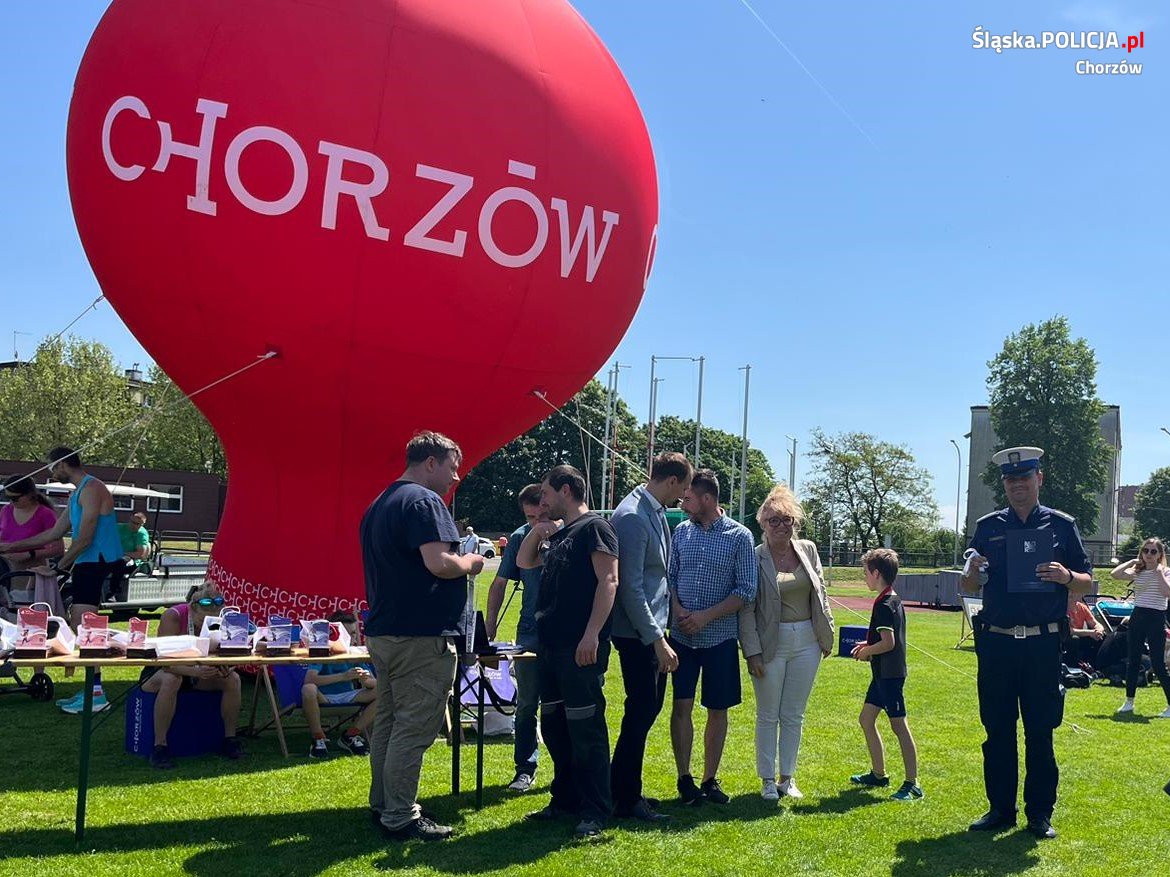 Chorzowska Dycha: Policjanci zabezpieczali miejski bieg