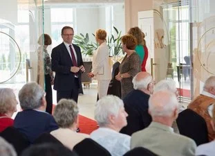 Jubilaci obchodzący Diamentowe oraz Złote Gody spotkali się z Prezydentem Żor / fot. UM Żory 2