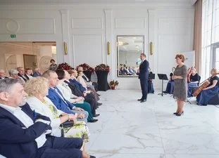 Jubilaci obchodzący Diamentowe oraz Złote Gody spotkali się z Prezydentem Żor / fot. UM Żory 5