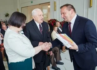 Jubilaci obchodzący Diamentowe oraz Złote Gody spotkali się z Prezydentem Żor / fot. UM Żory 6