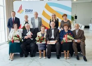 Jubilaci obchodzący Diamentowe oraz Złote Gody spotkali się z Prezydentem Żor / fot. UM Żory 13