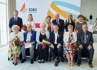 Jubilaci obchodzący Diamentowe oraz Złote Gody spotkali się z Prezydentem Żor / fot. UM Żory 14