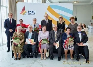 Jubilaci obchodzący Diamentowe oraz Złote Gody spotkali się z Prezydentem Żor / fot. UM Żory 16