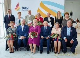 Jubilaci obchodzący Diamentowe oraz Złote Gody spotkali się z Prezydentem Żor / fot. UM Żory 18