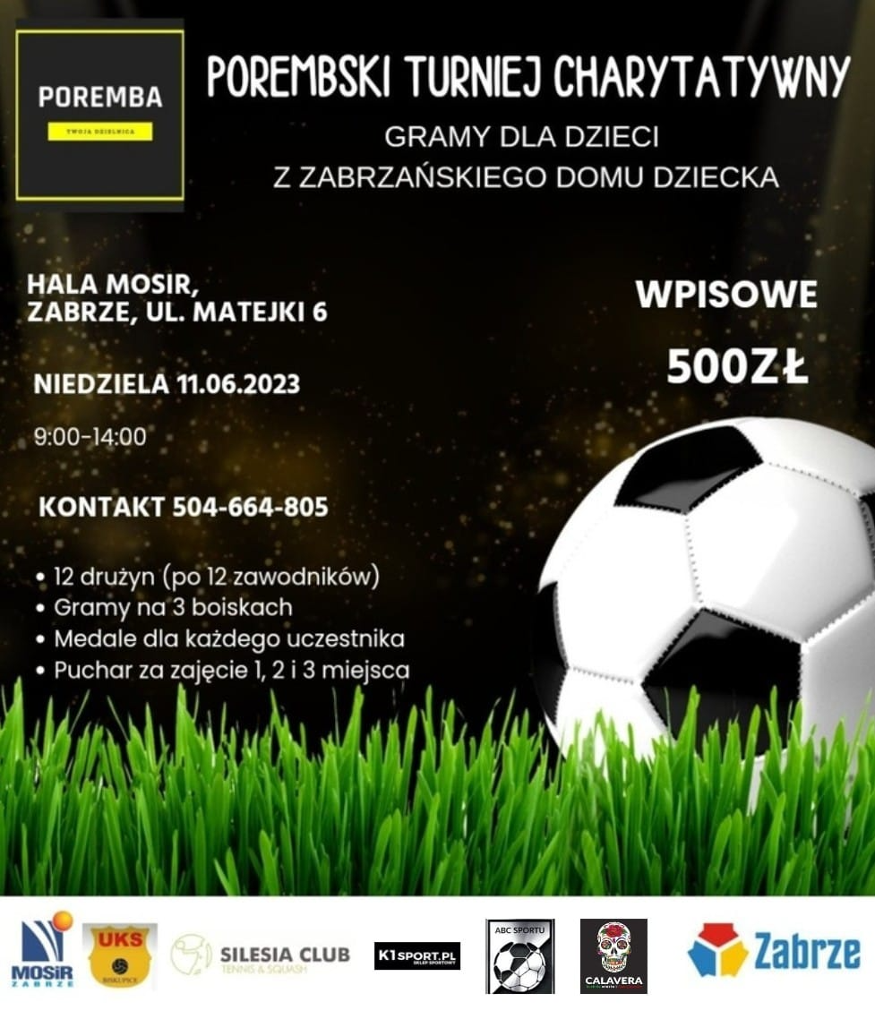 Przed nami pierwszy Porembski Turniej Charytatywny!