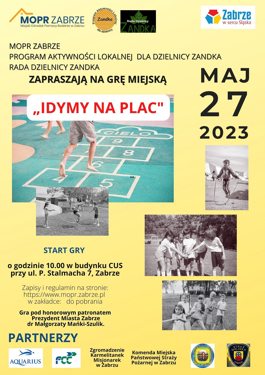 Już w sobotę gra miejska "Idymy na plac". Trwają zapisy!