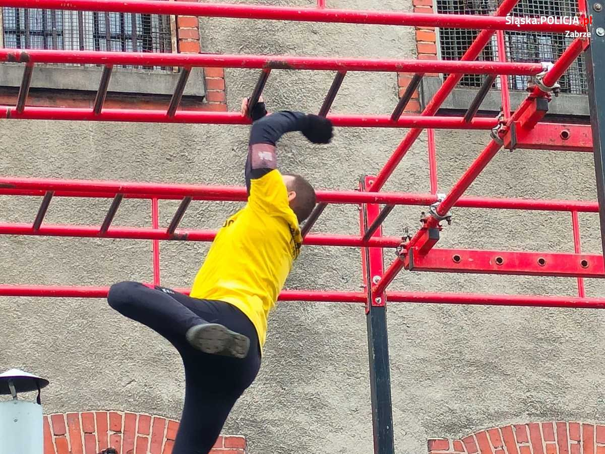 Policjant z Zabrza pobiegł w "Prison Runner"