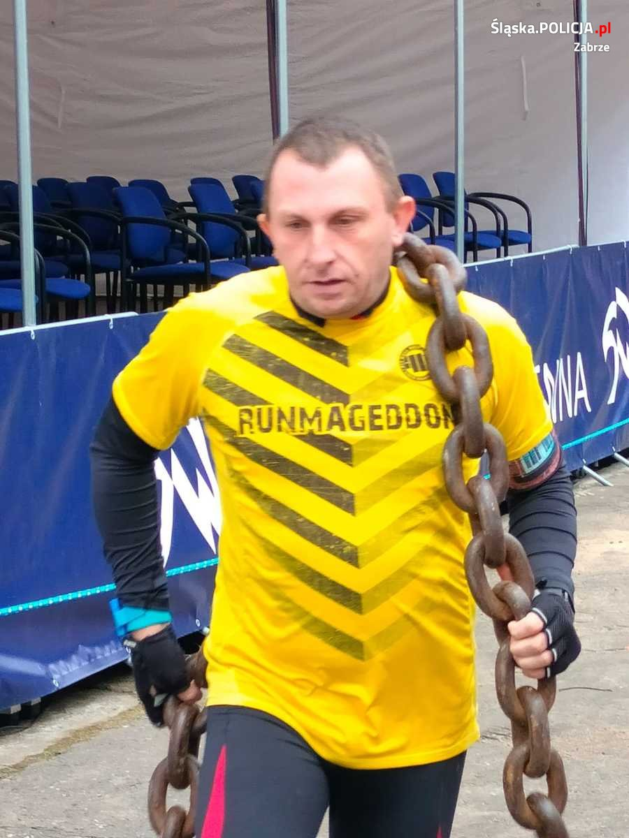 Policjant z Zabrza pobiegł w "Prison Runner"