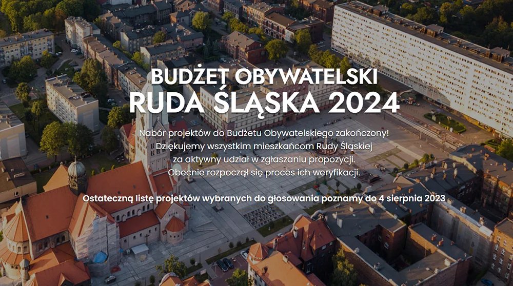 Ruda Śląska: Do budżetu obywatelskiego na 2024 rok wpłynęło 71 wniosków