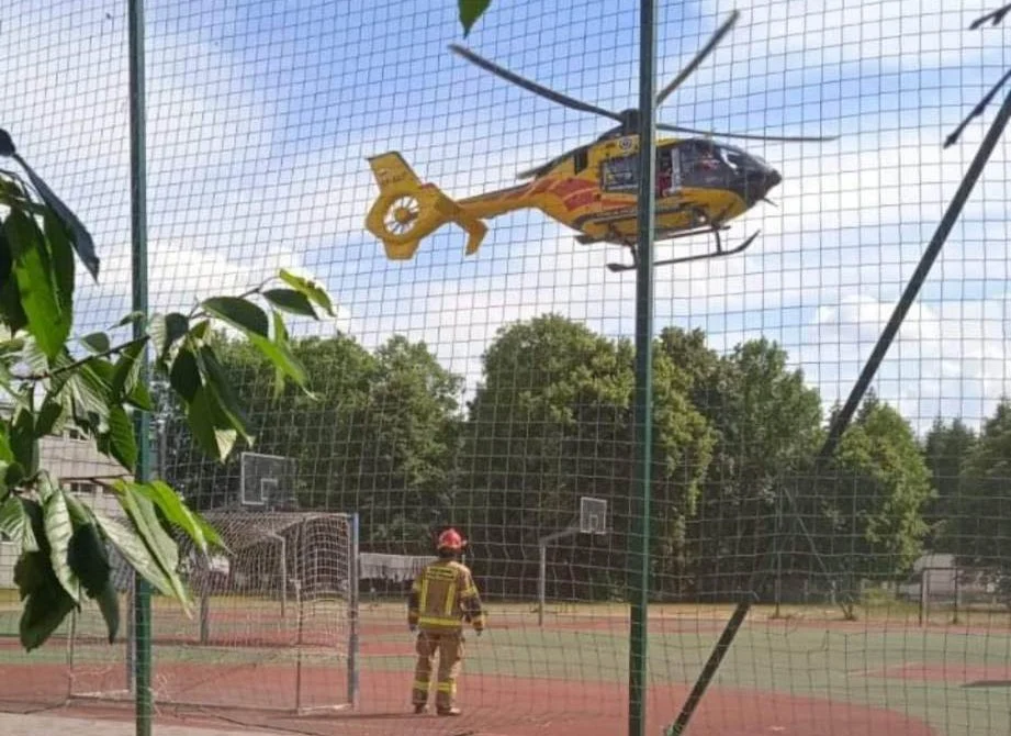 14-latek spadł z wysokości. Lądował helikopter LPR