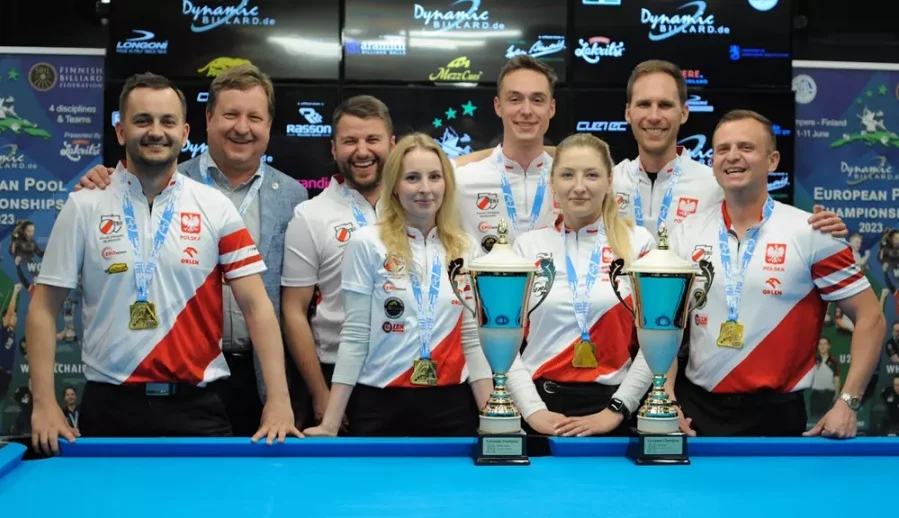 Zawodnicy sosnowieckiego klubu bilardowego drużynowymi mistrzami Europy!