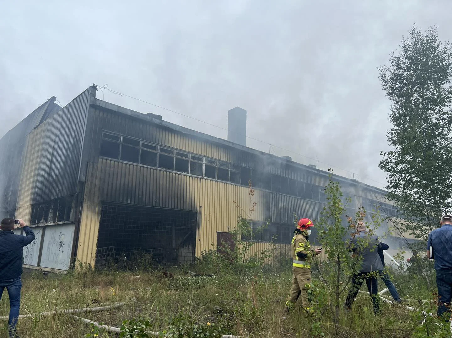 Kaczyce: Na terenie dawnej kopalni „Morcinek” miał miejsce pożar starej lokomotywowni