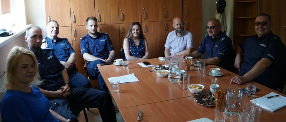 Policjanci z Łazisk Górnych szkolą się z procedury antyprzemocowej