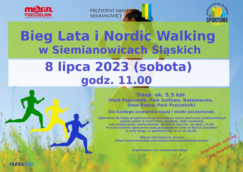 Bieg Lata oraz Nordic Walking w Siemianowicach Śląskich. Poznaj szczegóły!