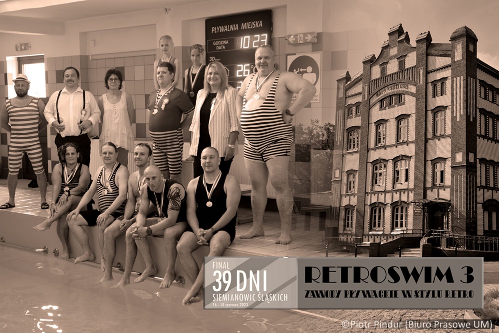 Pływanie w stylu retro na Badyhali w Siemianowicach Śląskich. Zobacz, co się działo!