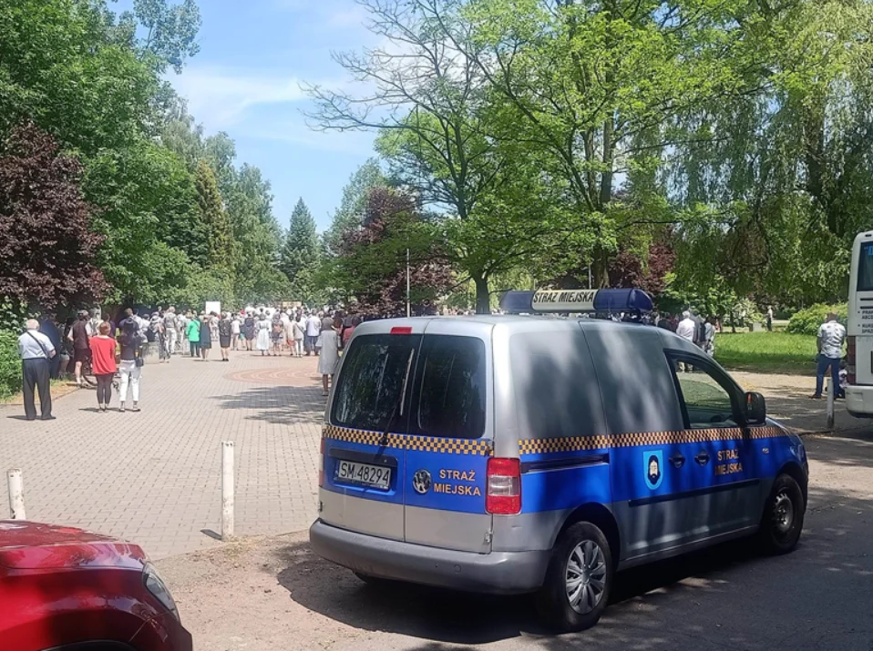 Mysłowiccy strażnicy miejscy zabezpieczali obchody Bożego Ciała