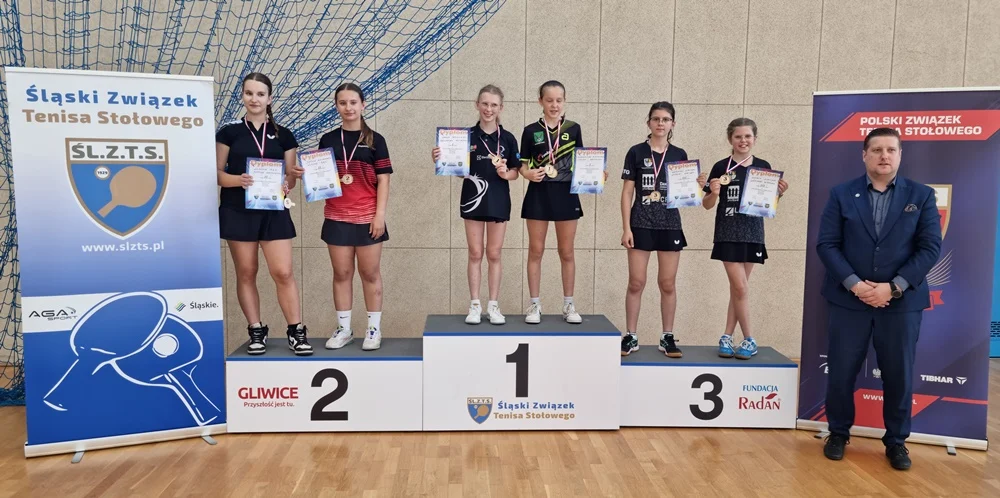 Mysłowiczanki z sukcesami na Międzywojewódzkich Mistrzostwach Młodzików w tenisie stołowym