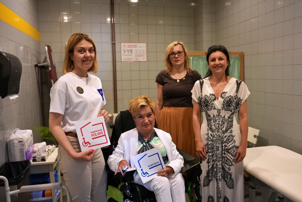 Komfortka w Gliwicach otwarta. Komfort przewijania dla osób z niepełnosprawnościami