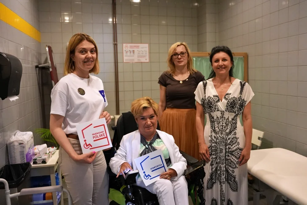 Komfortka w Gliwicach otwarta. Komfort przewijania dla osób z niepełnosprawnościami