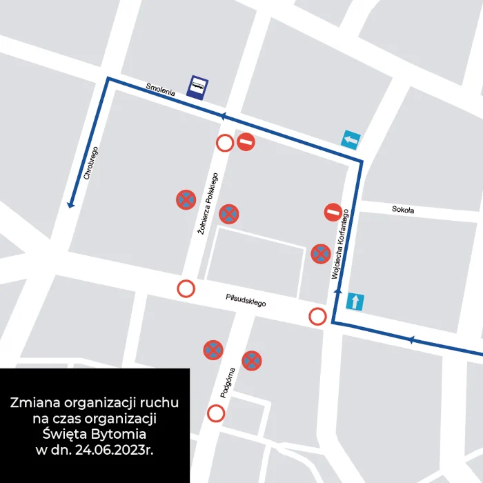 Zmiany w organizacji ruchu związane ze Świętem Bytomia