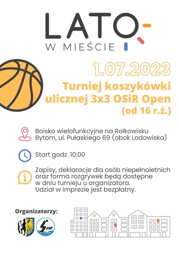 Bytom: Sobota z koszykówką na Rolkowisku z OSiR Bytom