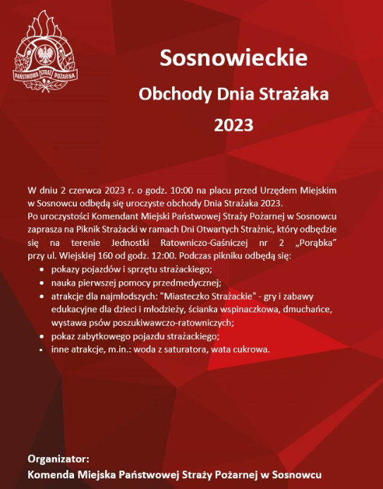 Sosnowieckie obchody Dnia Strażaka. Zobacz zdjęcia!