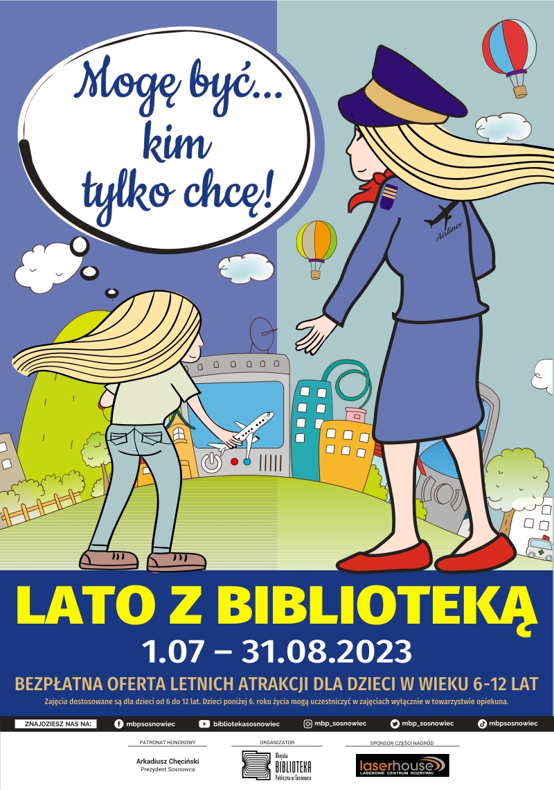 "Mogę być kim tylko chcę", czyli lato z sosnowiecką biblioteką. Sprawdź program!