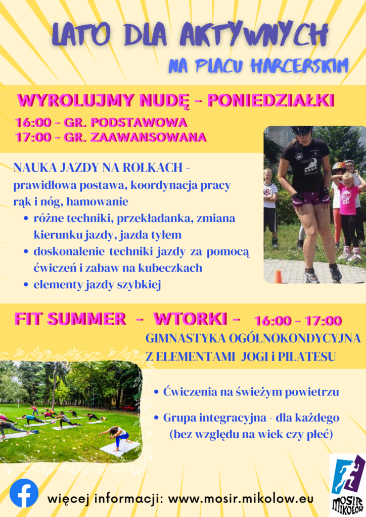 MOSiR Mikołów: Wyrolujmy nudę powraca! Pierwsze zajęcia już 3 lipca