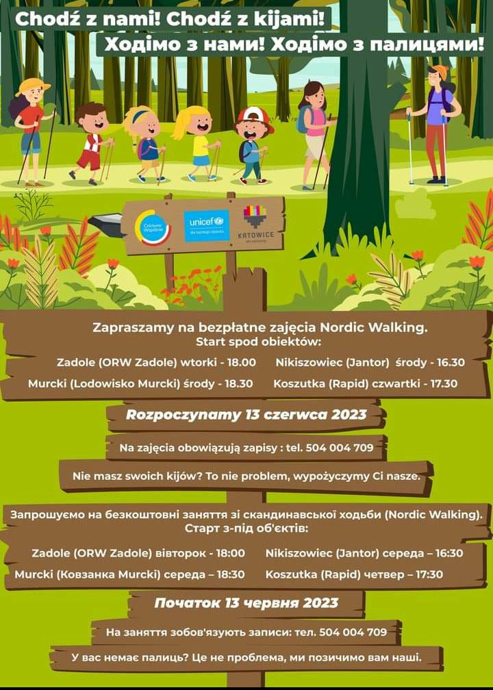 Kijki w ruch z katowickim MOSiR-em. Ruszyły bezpłatne zajęcia nordic walking