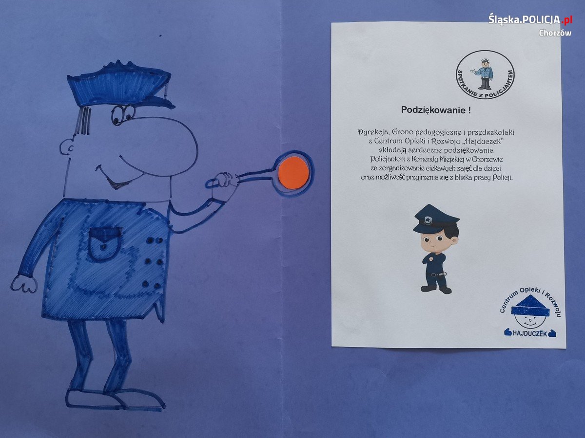 Spotkanie chorzowskich policjantów z najmłodszymi