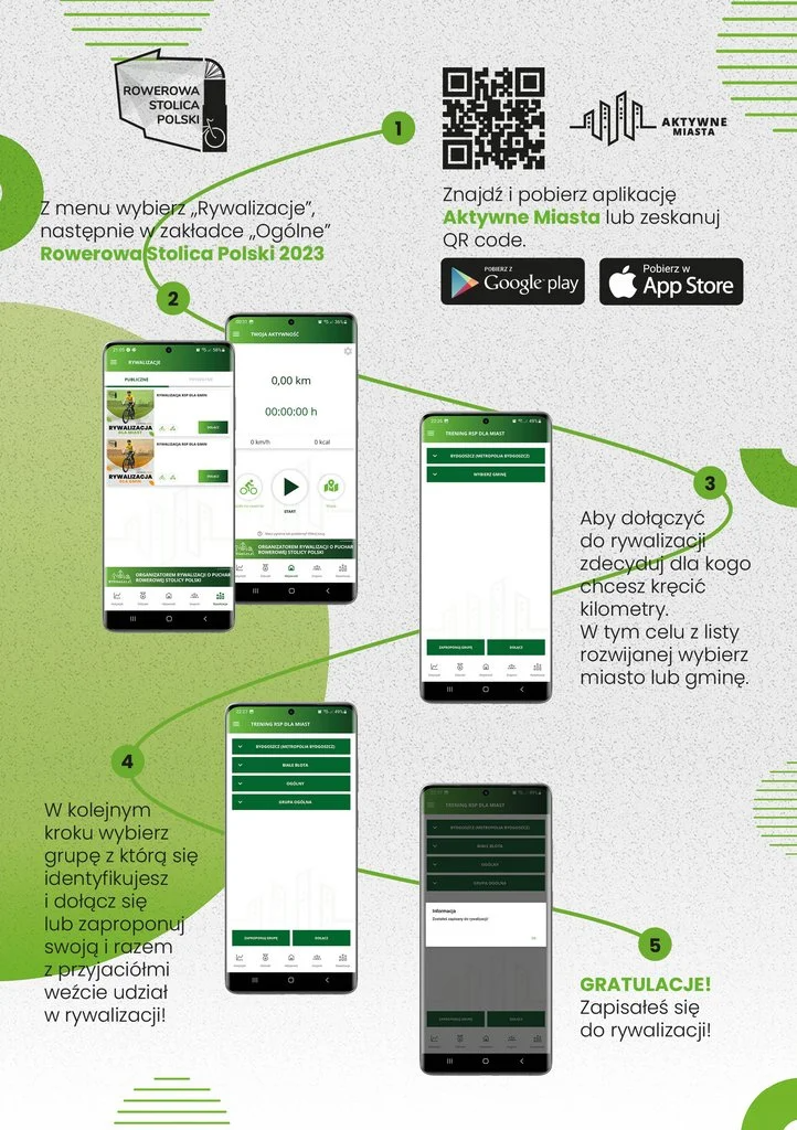 Po treningu czas na bicie rekordów! Rusza rywalizacja o tytuł Rowerowej Stolicy Polski!