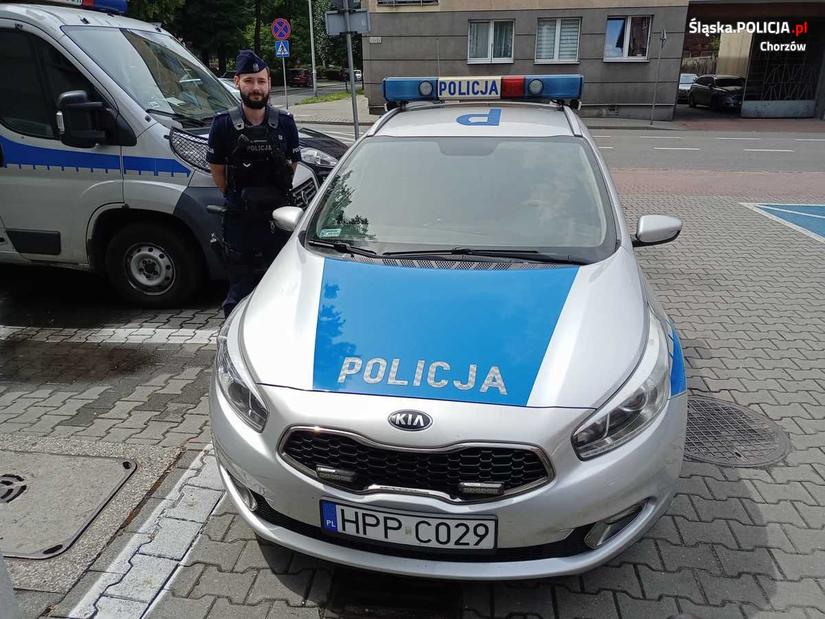Chorzowski policjant będąc po służbie zatrzymał złodzieja sklepowego