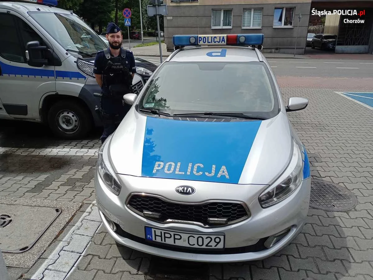 Chorzowski policjant będąc po służbie zatrzymał złodzieja sklepowego