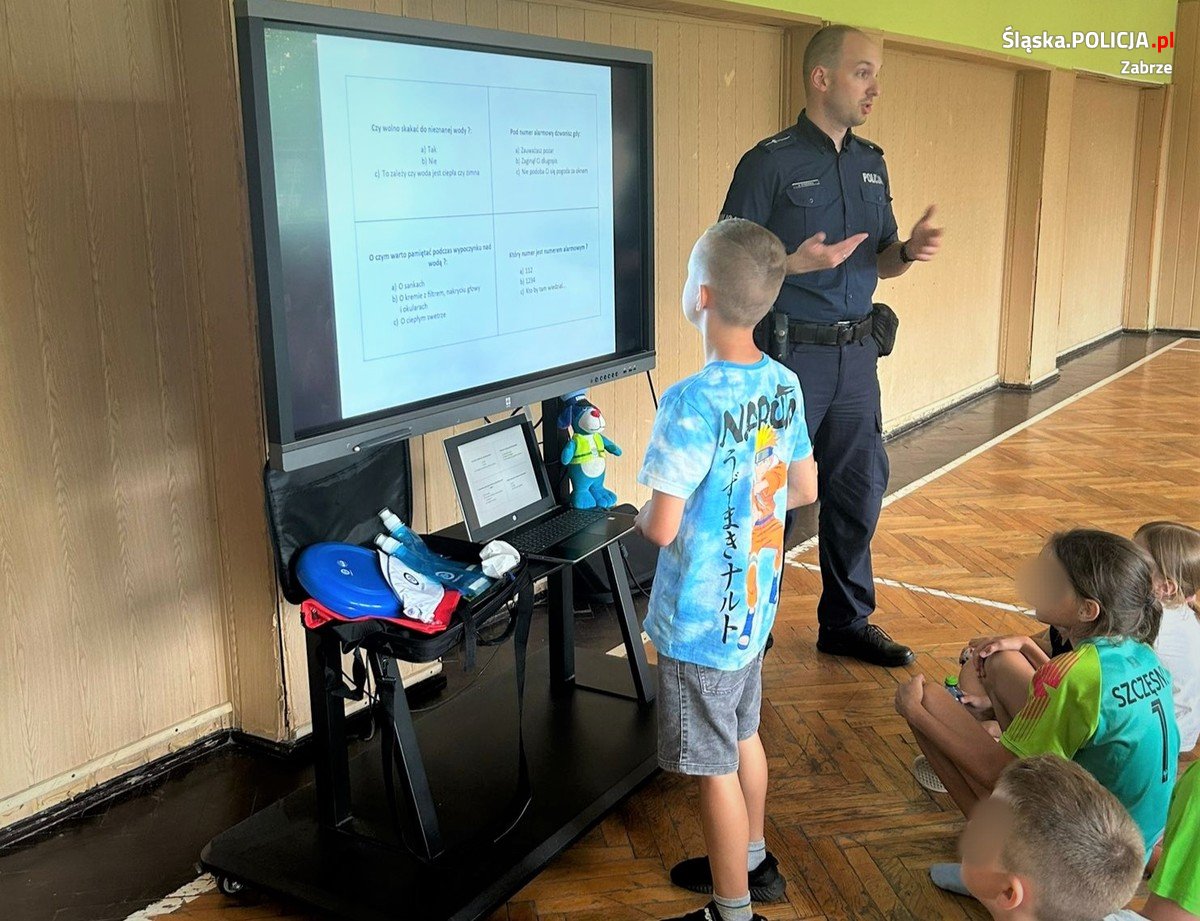 Z wizytą podczas szkolnych półkolonii w ramach akcji "Kręci mnie bezpieczeństwo nad wodą"