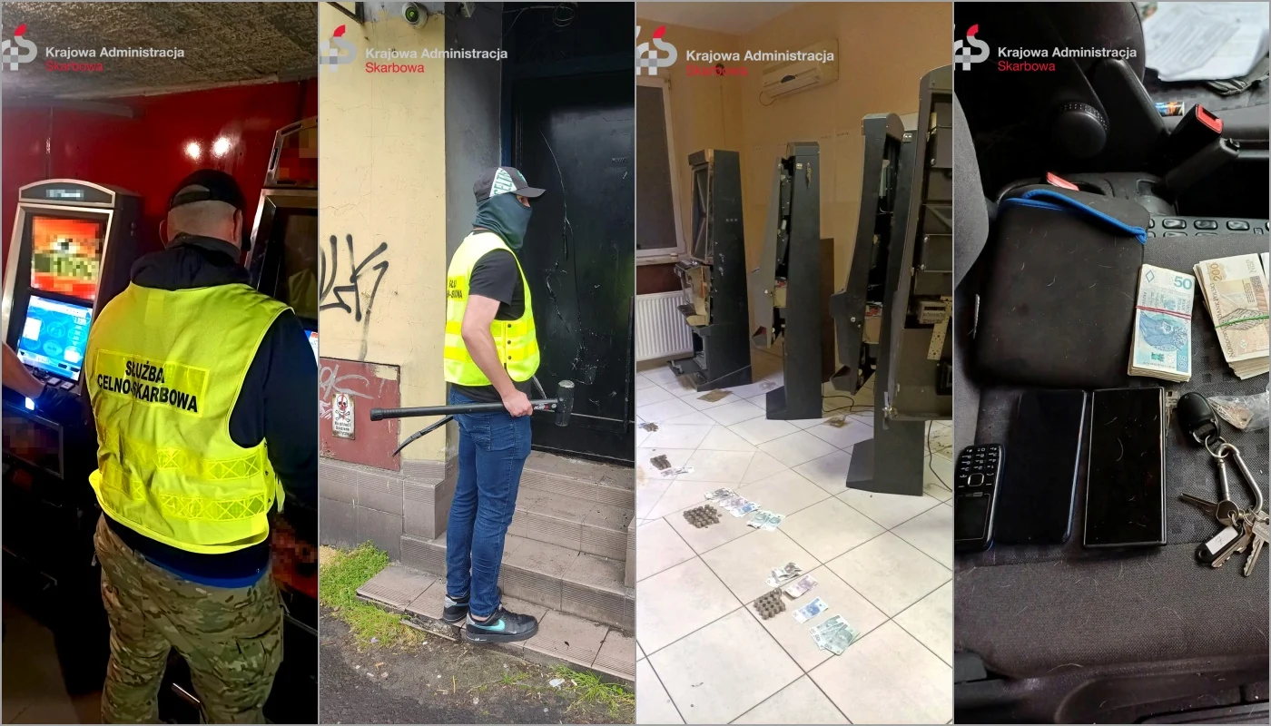 Zlikwidowali kolejne nielegalne automaty do gier! Funkcjonariusze zatrzymali 9 osób