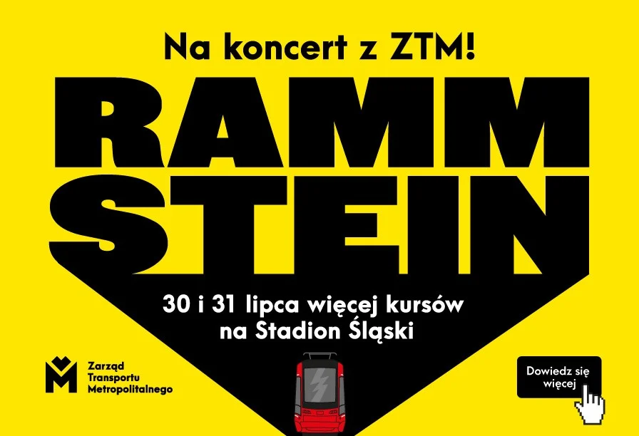 Na koncert Rammstein komunikacją miejską! ZTM przygotował dodatkowe kursy!