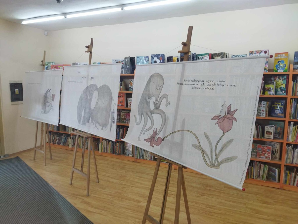 Wystawa ilustracji Aleksandry Zając w Bibliotece
