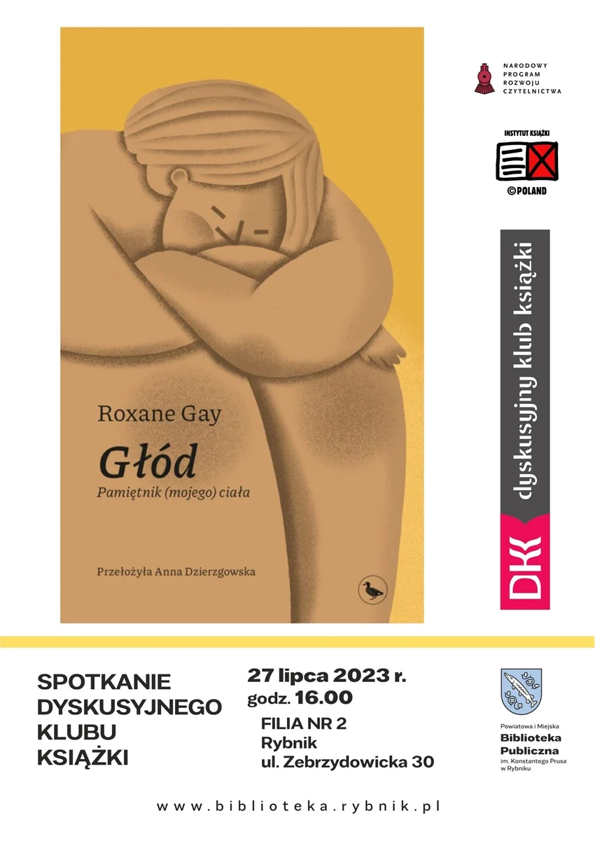 „Głód. Pamiętnik (mojego) ciała" w rybnickiej bibliotece