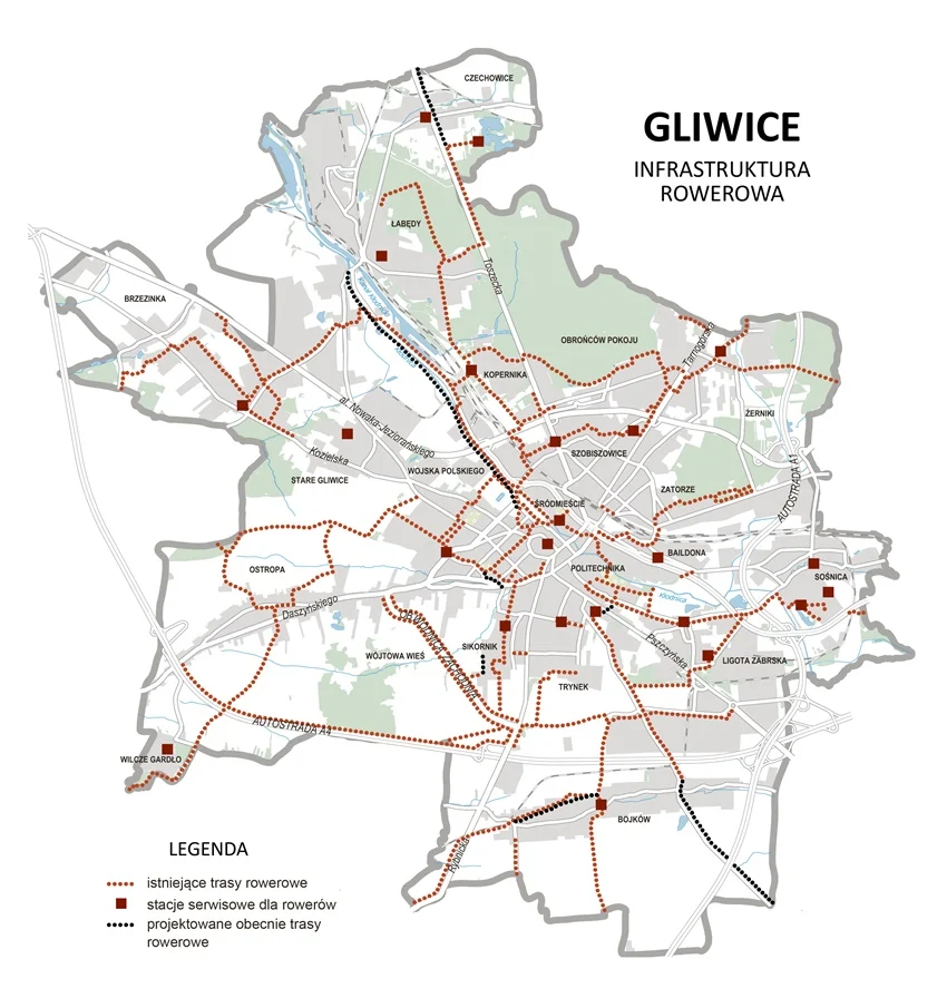 Rowerem po mieście. W Gliwicach znów rozrośnie się infrastruktura rowerowa